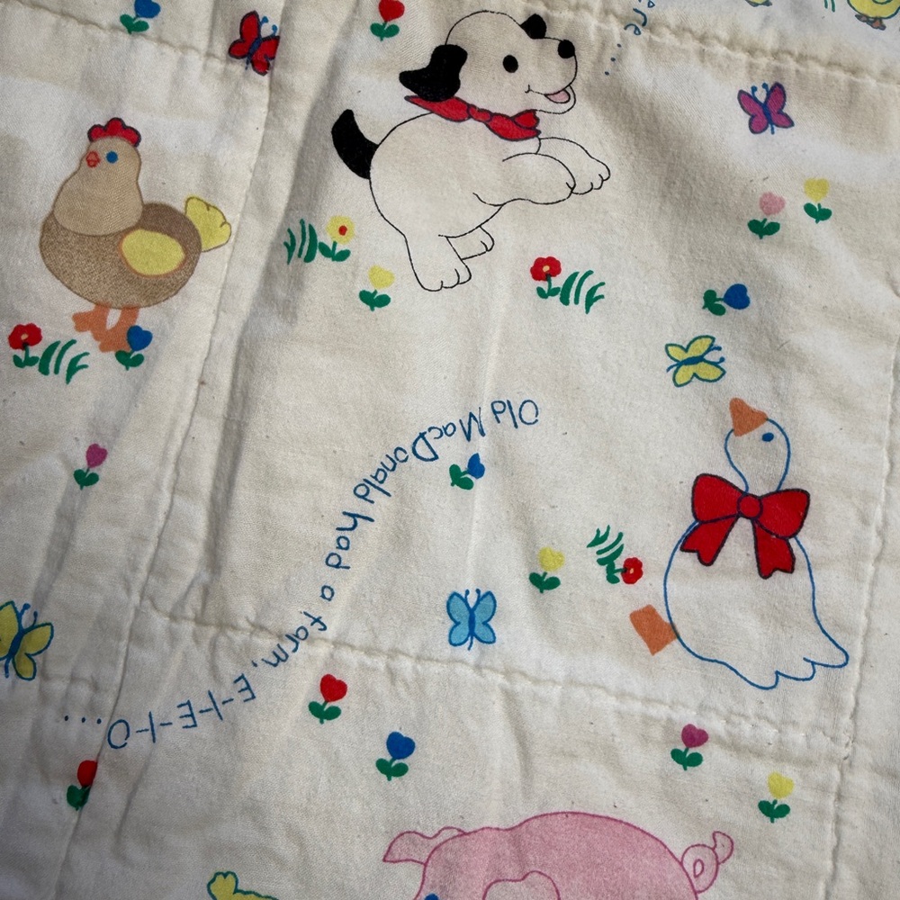 Animal Farm 45”x40” -The Old McDonald Collection ~ Cheri L. Strole Cotton Quilt - Picture 8 of 11